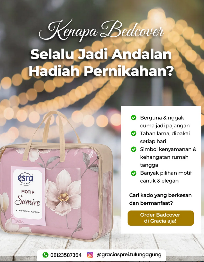 <p>Makanya bedcover tuh selalu jadi andalan buat h